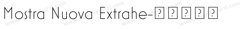 Mostra Nuova Extrahe字体转换